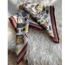 New Spring Boutique High Quality100 Mulberry Twill Silk Colorful Print Scarf 20  