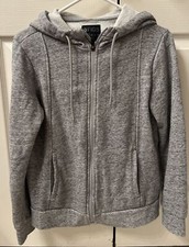 Figs Women s Essential Hoodie Zip Up Grey Small Scrubs Workwear