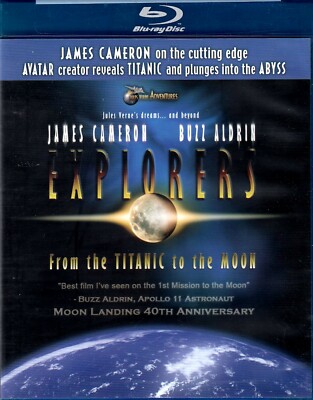Explorers  - From the Titanic to the Moon - New BluRAY + DVD - James Cameron ,