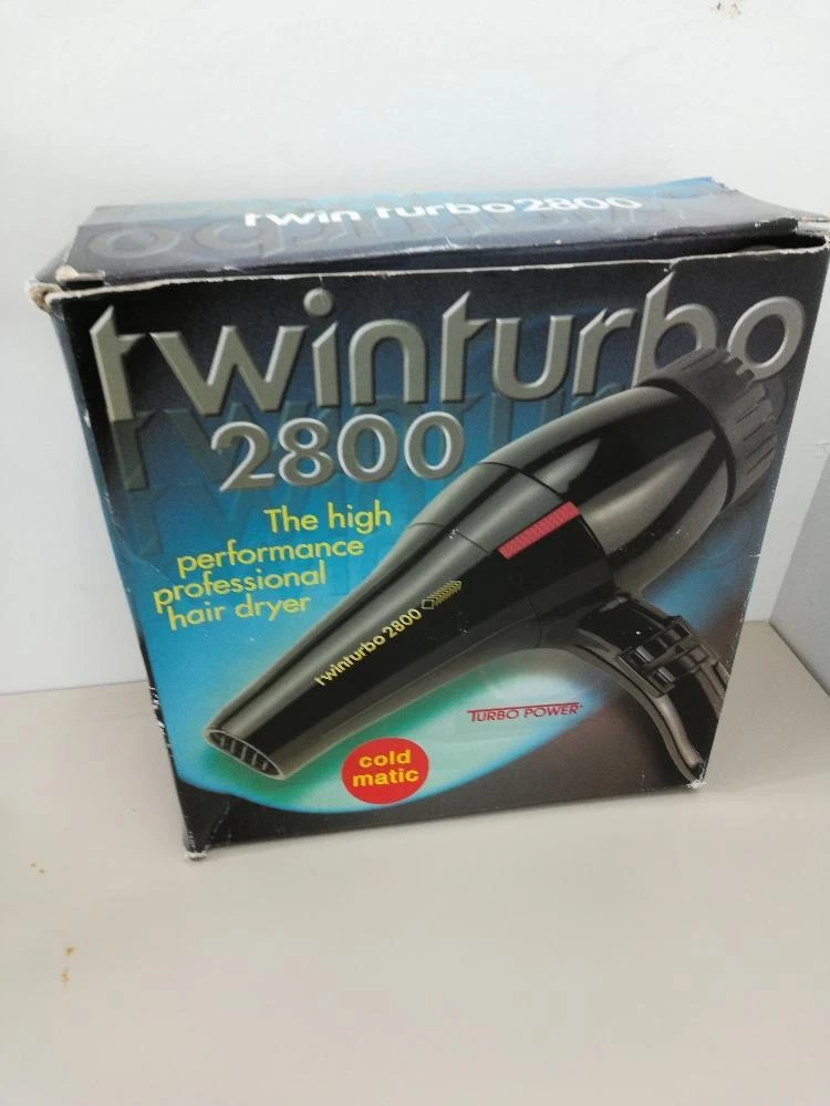 Turbo Power Twinturbo 2800 Coldmatic Hair Dryer Black 1 Count