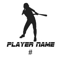 Softball Lady Girl Player Batter Graphic  Vinyl Decal Car Truck Windows
