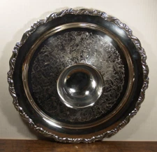 ONEIDA SILVERPLATE 15" VEGGIE/CHIP AND DIP DISH PLATE PLATTER