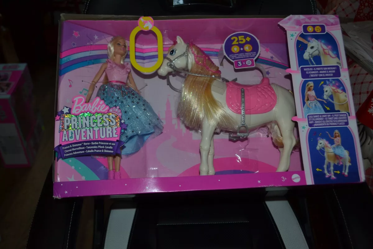 Barbie Princesse Aventure Cheval et Poupée Princesse Barbie