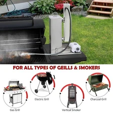 Supllueer Cold Smoke Generator 5L Stainless Steel Hot Smoker Smoker Pellet BBQ