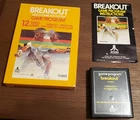 Vintage Breakout (Atari 2600, 1978) With Box & Manual -CIB - CX 2622