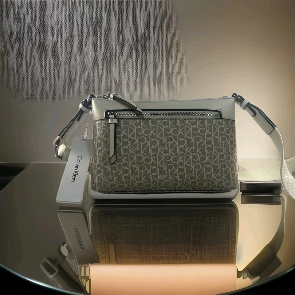 Calvin Klein Purse Style: H4AEJKM4 Color fgv khaki van/wht  - Image 2 of 4