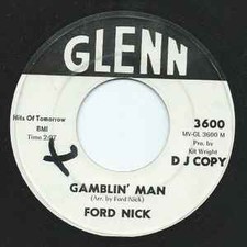 Ford Nick - Gamblin' Man / Five String Boogie - Used Vinyl Re - Promo - G8100z