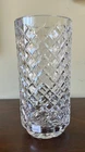 WATERFORD CRYSTAL  DIAMOND PATTERN VASE 10" VTG UNUSED