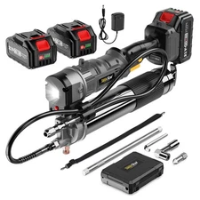 TaskStar Grease Gun, 2-in-1 Easy-to-Use Battery Grease Gun Kit with 2 * 4000mAh