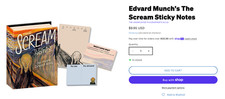 The Scream Novelty Sticky Notes Set Unemployed Philosphers Guild