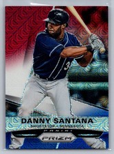 2015 Panini Prizm #52 Danny Santana Red/White/Blue Mojo Prizms