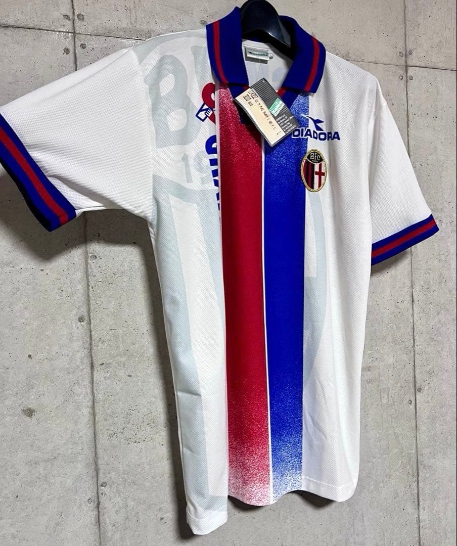 Giuseppe Signori #10 Bologna FC 98/99 Away Jersey Diadora Size L