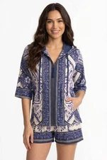 Johnny Was Starling Dolman Short Sleeve Hoodie T43325-5