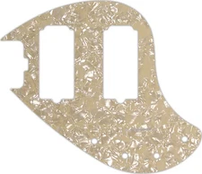WD Custom Pickguard For Left Hand Music Man 5 String StingRay 5-HH Through Ne...