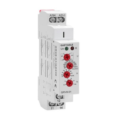 Single Phase Voltage Relay AC/DC110V~240V Adjustable Over or Under Voltage Pr...