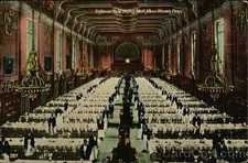 Interior Yale Dining Hall,New Haven,Conn.,CT 1914 New Haven County 1c stamp