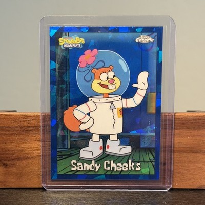 SANDY CHEEKS 2025 TOPPS CHROME SPONGEBOB SAPPHIRE Q1610