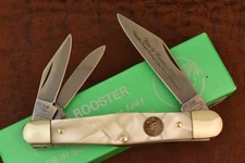 HEN & ROOSTER BERTRAM CUTLERY SOLINGEN GERMANY CRACKED ICE WHITTLER KNIFE (27836
