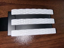 2013 Taylor Made Adidas Golf White on Black Striped Trophy Belt Buckle NEW (71)