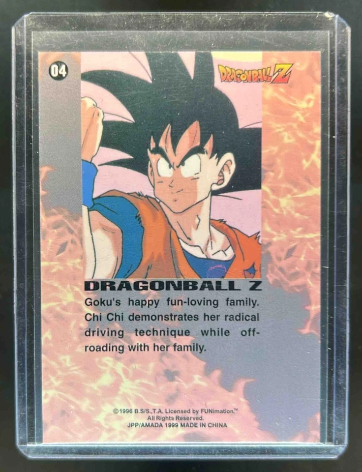 1996 Amada/Artbox Dragon Ball Z Goku's Happy Fun-Loving Family Prism #04 - Image 2 of 2