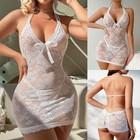 Women's Sexy Lingerie Floral Nightdress Underwear Sleepwear Lace Dress Size-M — photo 1
