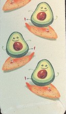 Avocado Crew Socks Funny Food Novelty Socks Unisex One Size NWT