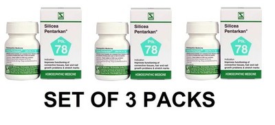 Silicea Pentarkan Tablets   Stretch Marks & Skin Renewal   Pack of 3 × 20 g