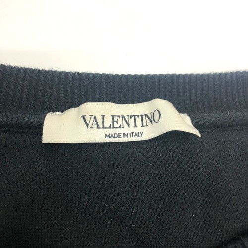 VALENTINO TV0MF11Y680 20SS Logo print Sweatshirt Apparel trainer cotton Black - Picture 11 of 18