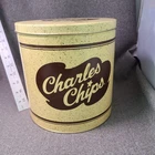 Vintage Charles Chips Tin Can EMPTY