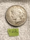 1925 LIBERTY PEACE SILVER DOLLAR VG CONDITION LOT #X22