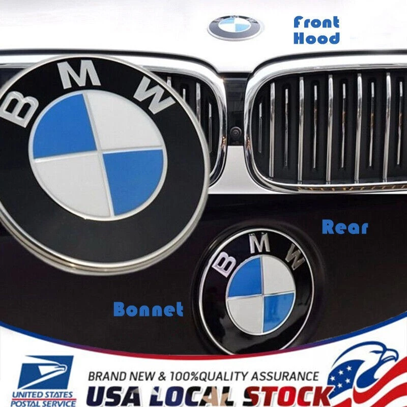 FRONT Hood 82MM/3.2IN BMW Roundel Emblem Badge Logo Replacement 51148132375 - Изображение 2 из 4