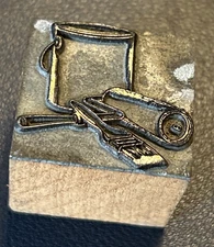 Paint, brush, roller, painter, painting, can| vintage letterpress printing block