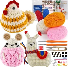 XSEINO Crochet Kit for Beginners - Small, Doll Alpaca 