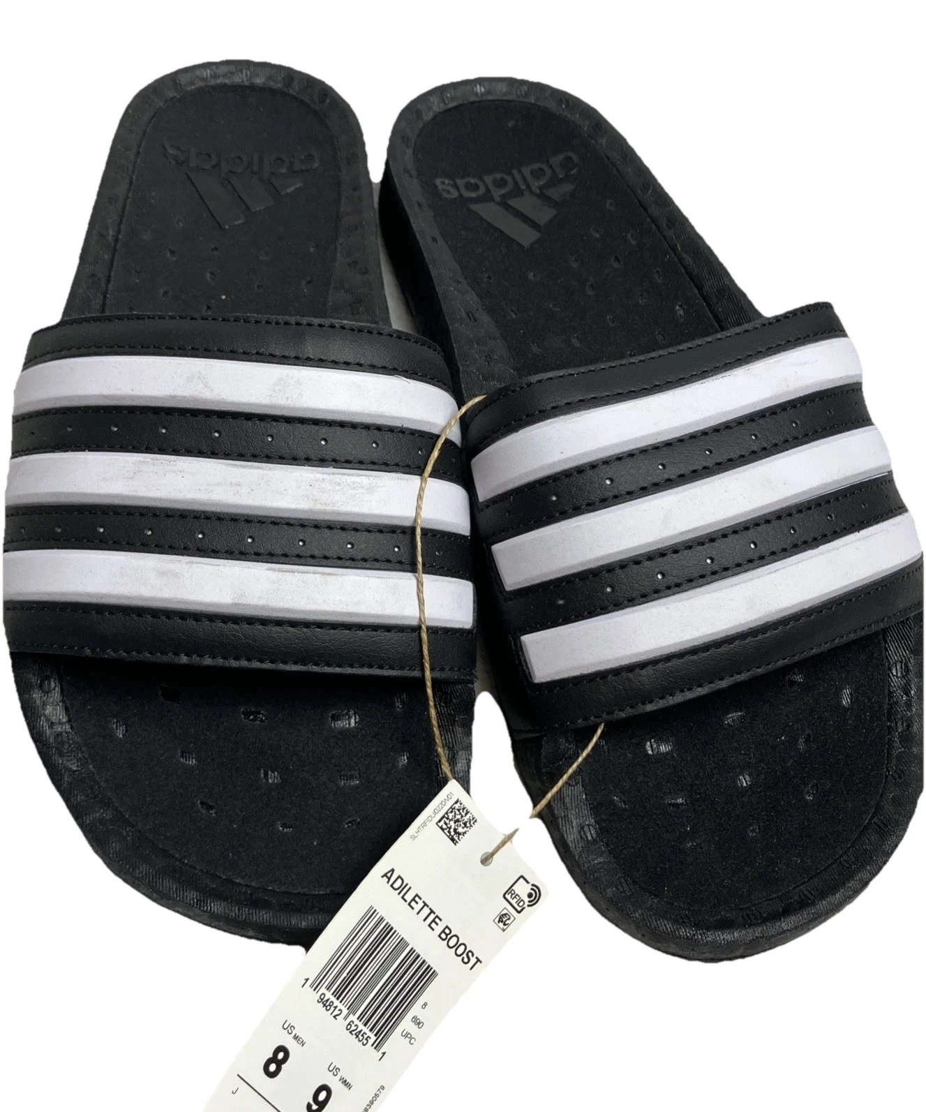 Adidas Slides Sandali Unisex Adilette Boost Nero Uomo Adilette Comfort Blu