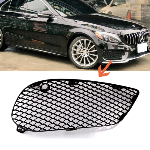 Right Front Bumper Fog Light Grille Cover Trim For Benz W205 C-Class 2015-2018 - Bild 1 von 6