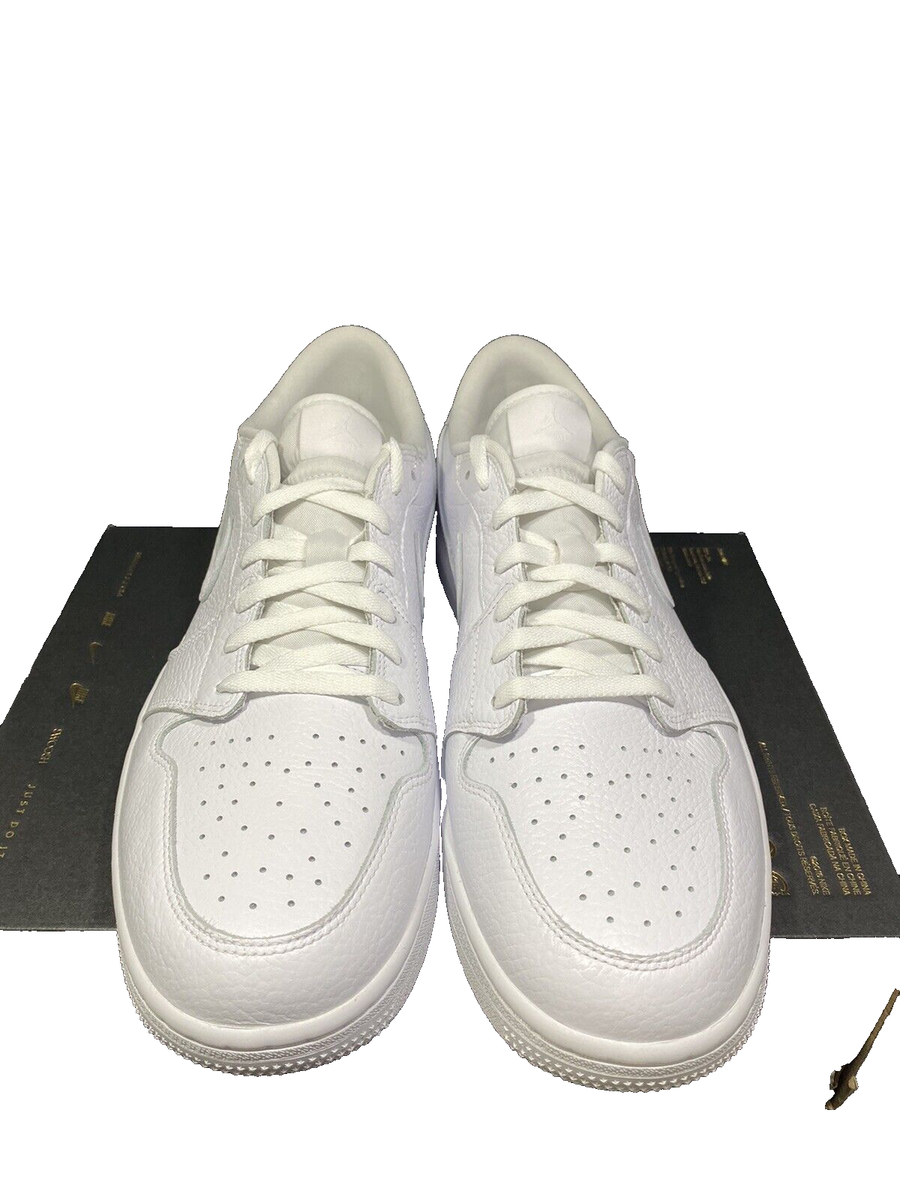 Jordan 1 Low Men's Golf Shoes Size 14 Triple White DD9315 Jordan 1 Low Men's Golf Shoes Size 14 Triple White DD9315