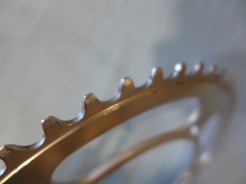 Campagnolo Nuovo Record 54 chainring nice used patent marking no pin - Picture 8 of 11
