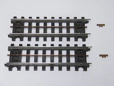 2 - LIONEL # 34 STRAIGHT SUPER O HALF TRACK WITH ALL RAIL PINS & BUS BAR CLEANED