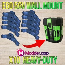10 Pack - Battery Holder Wall Mount Shelf For EGO 56V - Heavy Duty - Free Ship