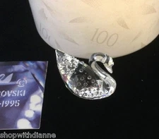 SWAROVSKI Silver Crystal 100 Year Anniversary Large Swan WITH BOX SCS