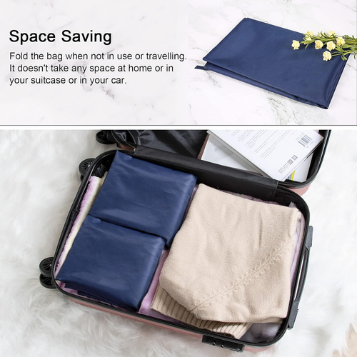 Extra Large Heavy Duty Laundry Bag, Tear Resistant, 2-Pack 28”x36”, Navy - Picture 6 of 12