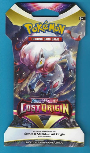 Pokemon "Lost Origin" 10-Card Sealed Sleeved Booster (Zoroark) X1