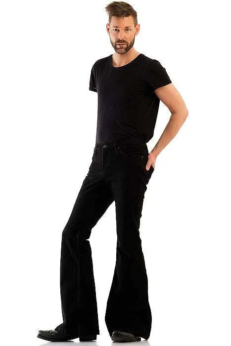 Comycom Herren Jeans Schlaghose »STAR BLACK BLACK« - Bild 2 von 4