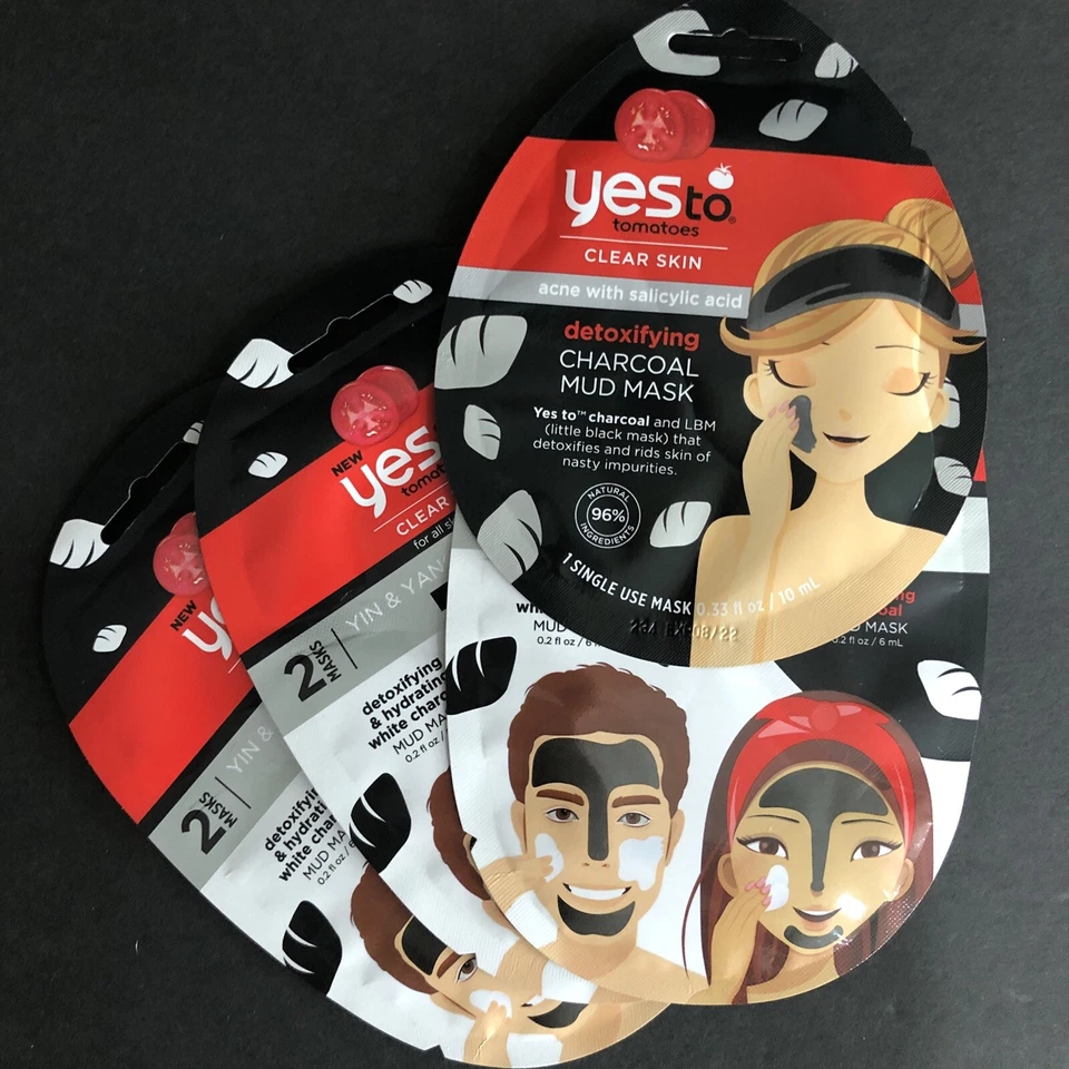 Yes To Tomatoes Yin & Yang Double Masking Kit For All Types Of Skin 4 Pack - Image 3 of 3