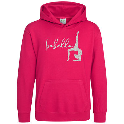 British Gymnastics Zip Up Hoodie Kids Personalised Gymnastics