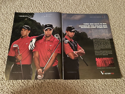 Vintage Nike Ad Tiger Woods Vintage Nike Golf Tiger Woods Tee #498-20