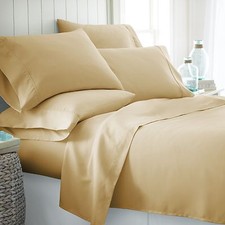 Kaycie Gray Basics Youth Bedding Ultra Soft 6 Piece Bed Sheet Set Hypoallergenic