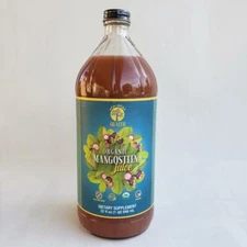100 % ORGANIC Pure ONLY MANGOSTEEN Super Juice 32oz GLASS Bottle 30mg Pericarp