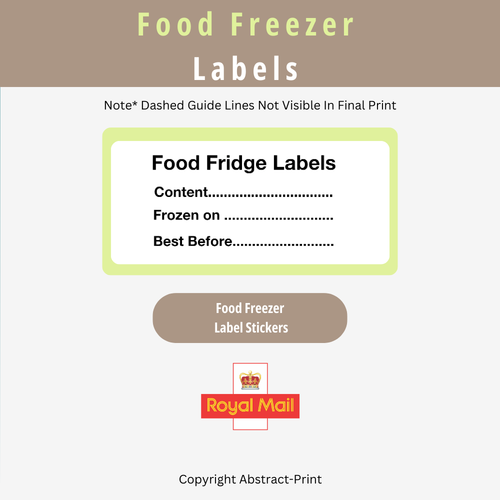 130 Food Freezer Labels Hi Tac adhesive stickers for meat fish fruit
