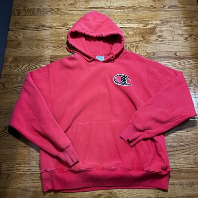 Champion Hoodie Adult Extra Large Red Big Logo Reverse Weave